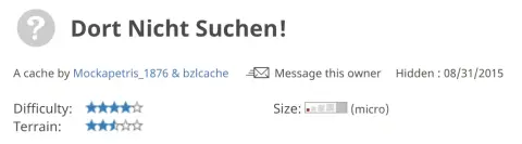 Screenshot used in the talk for DNS geocaching