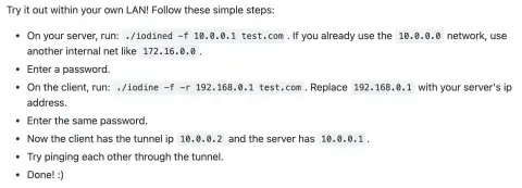Screenshot used in the talk for IP over DNS