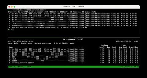 Screenshot used in the talk for Euro 2020 traceroute